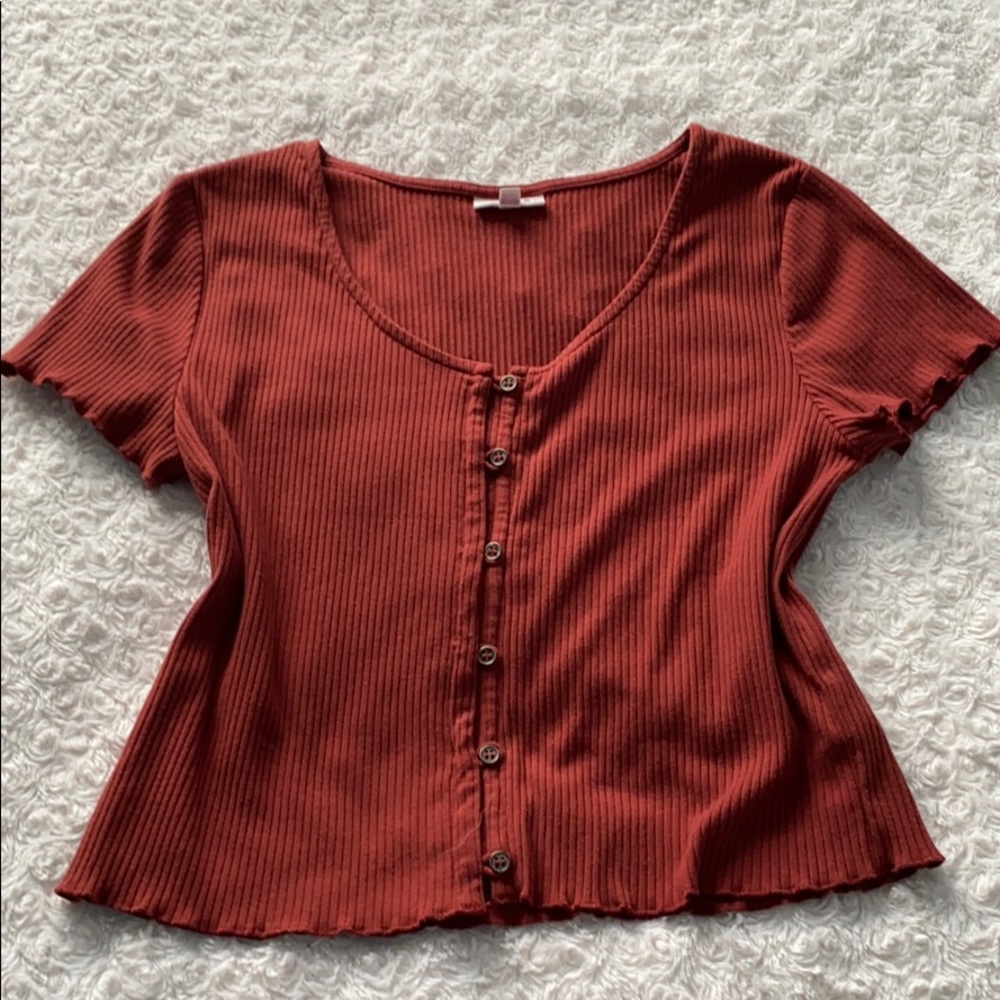 Button up crop top
